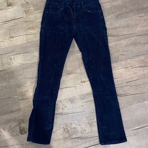 Men’s dark blue corduroy pants